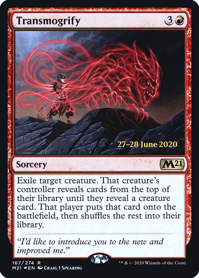 Transmogrify  [Core Set 2021 Prerelease Promos] | Cracking-Singles
