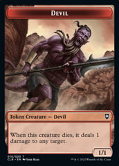Treasure // Devil Double-sided Token [Commander Legends: Battle for Baldur's Gate Tokens] | Cracking-Singles