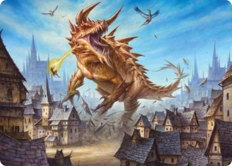 Tarrasque Art Card [Dungeons & Dragons: Adventures in the Forgotten Realms Art Series] | Cracking-Singles