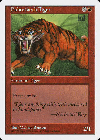 Sabretooth Tiger [Fifth Edition] | Cracking-Singles