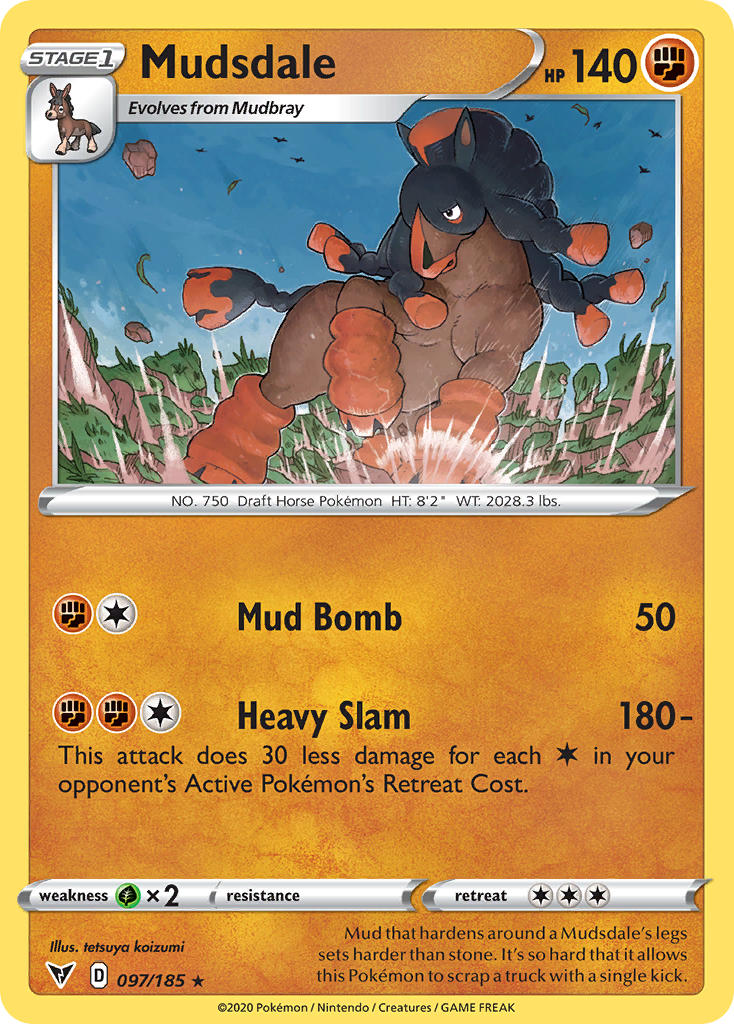 Mudsdale (097/185) [Sword & Shield: Vivid Voltage] | Cracking-Singles