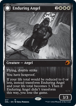 Enduring Angel // Angelic Enforcer [Innistrad: Double Feature] | Cracking-Singles