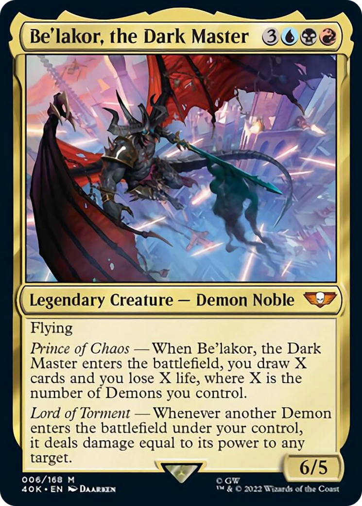 Be'lakor, the Dark Master (Surge Foil) [Universes Beyond: Warhammer 40,000] | Cracking-Singles