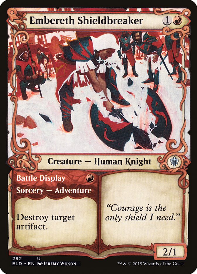 Embereth Shieldbreaker // Battle Display (Showcase) [Throne of Eldraine] | Cracking-Singles