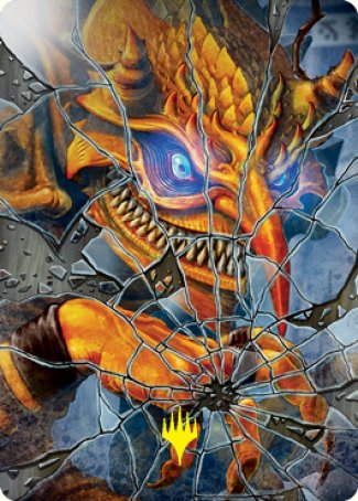 Reflection of Kiki-Jiki Art Card (Gold-Stamped Signature) [Kamigawa: Neon Dynasty Art Series] | Cracking-Singles