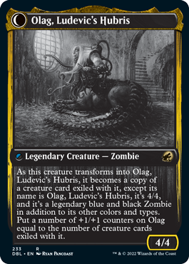 Ludevic, Necrogenius // Olag, Ludevic's Hubris [Innistrad: Double Feature] | Cracking-Singles