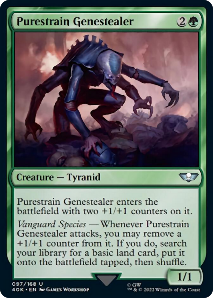 Purestrain Genestealer (Surge Foil) [Universes Beyond: Warhammer 40,000] | Cracking-Singles