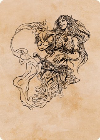 Djinni Windseer (Showcase) Art Card [Dungeons & Dragons: Adventures in the Forgotten Realms Art Series] | Cracking-Singles