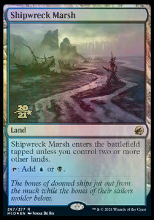 Shipwreck Marsh [Innistrad: Midnight Hunt Prerelease Promos] | Cracking-Singles