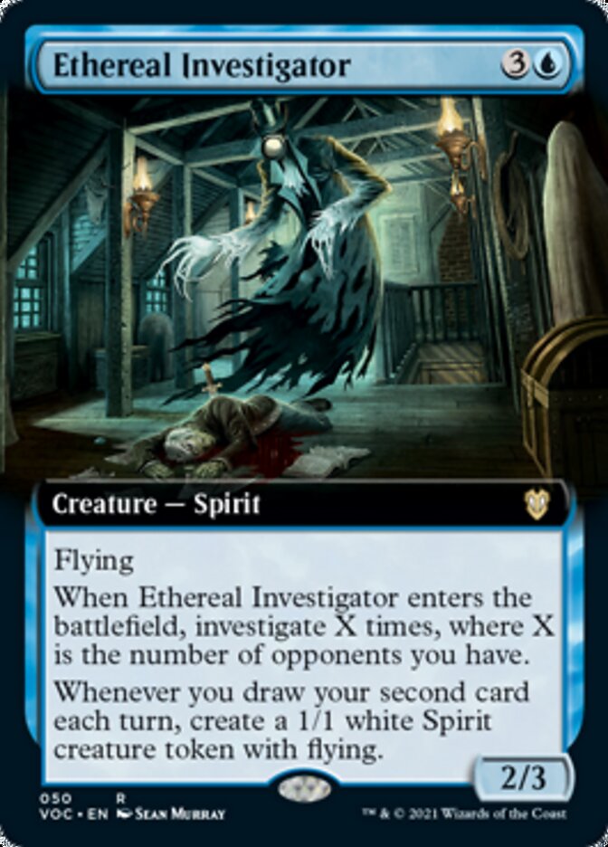 Ethereal Investigator (Extended) [Innistrad: Crimson Vow Commander] | Cracking-Singles