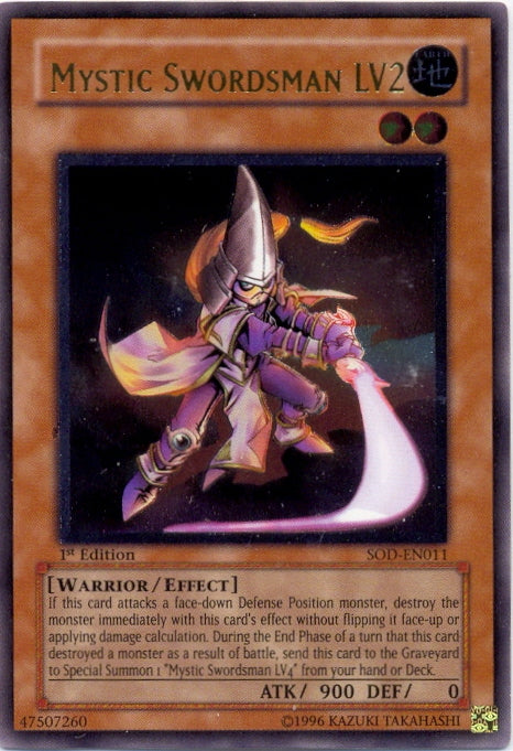 Mystic Swordsman LV2 [SOD-EN011] Ultimate Rare | Cracking-Singles