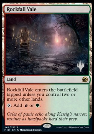Rockfall Vale (Promo Pack) [Innistrad: Midnight Hunt Promos] | Cracking-Singles