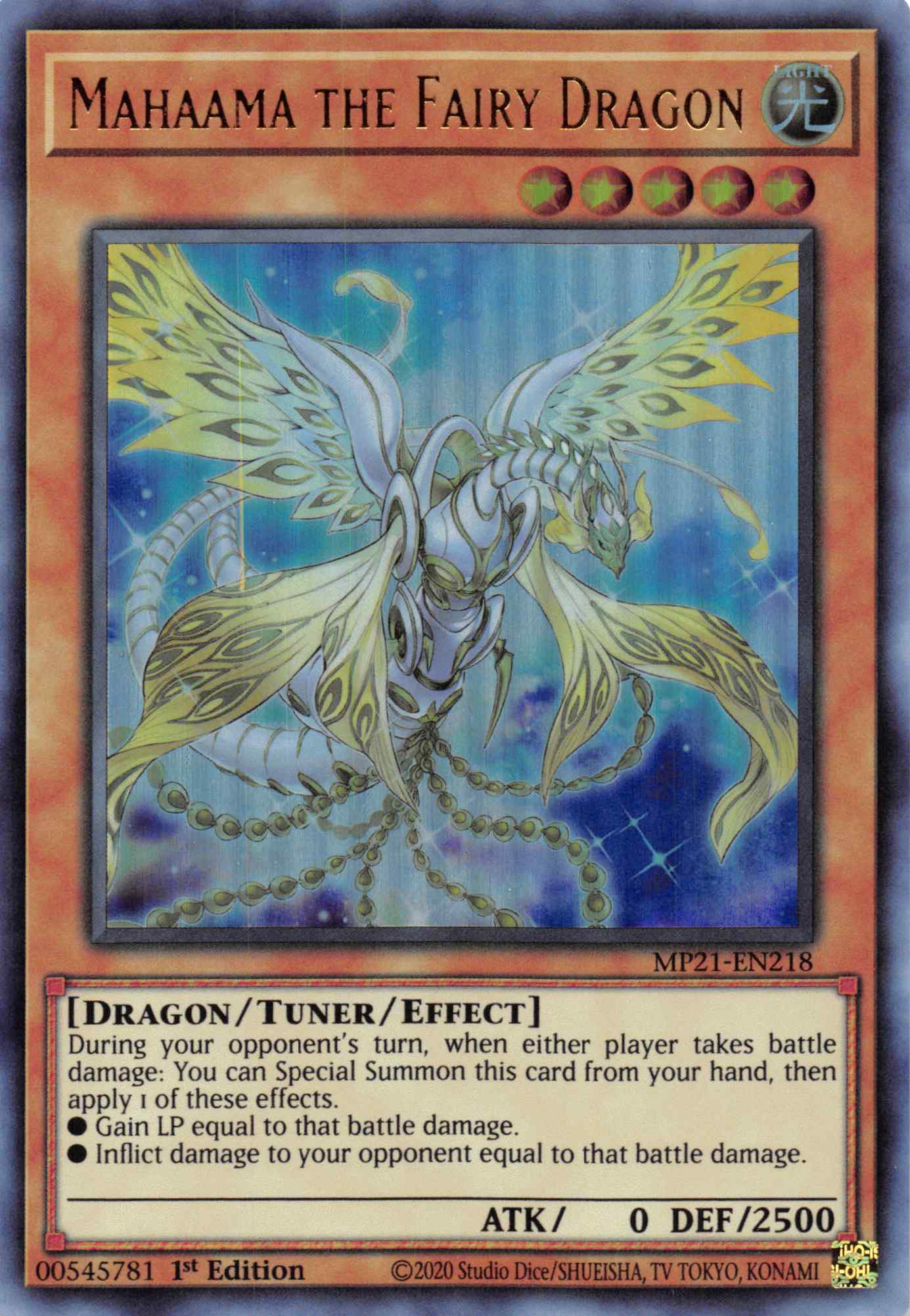 Mahaama the Fairy Dragon [MP21-EN218] Ultra Rare | Cracking-Singles