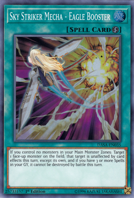 Sky Striker Mecha - Eagle Booster [DASA-EN035] Super Rare | Cracking-Singles
