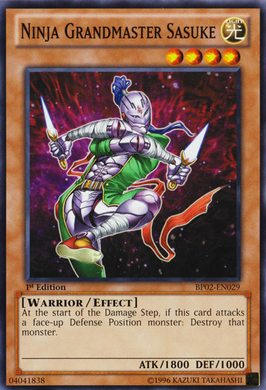 Ninja Grandmaster Sasuke [BP02-EN029] Mosaic Rare | Cracking-Singles