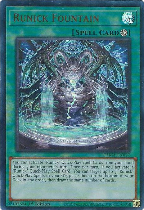 Runick Fountain [TAMA-EN027] Ultra Rare | Cracking-Singles