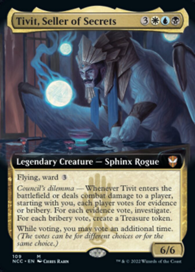 Tivit, Seller of Secrets (Extended Art) [Streets of New Capenna Commander] | Cracking-Singles