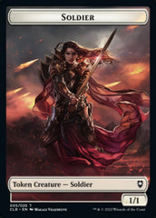 Treasure // Soldier Double-sided Token [Commander Legends: Battle for Baldur's Gate Tokens] | Cracking-Singles