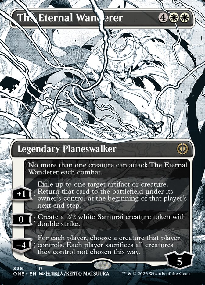 The Eternal Wanderer (Borderless Manga) [Phyrexia: All Will Be One] | Cracking-Singles