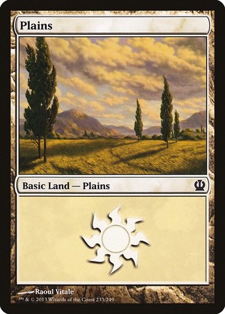Plains (233) [Theros] | Cracking-Singles