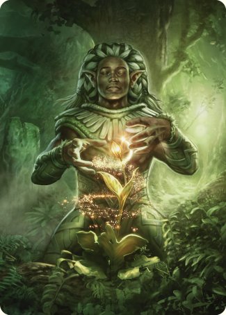 Elvish Mystic Art Card [Commander Masters Art Series] | Cracking-Singles