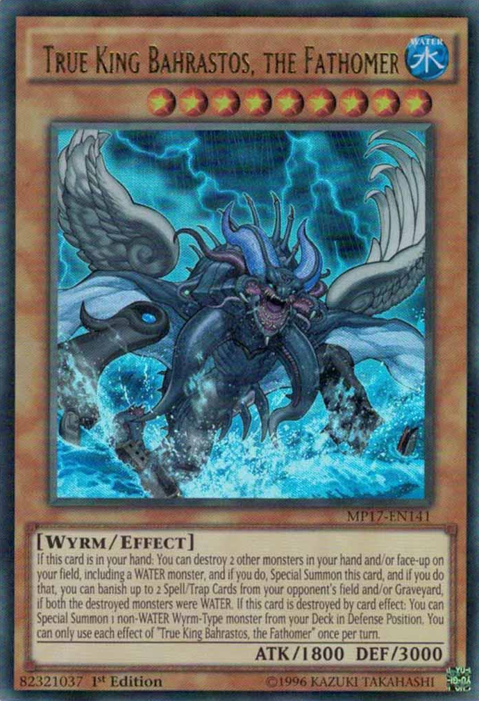 True King Bahrastos, the Fathomer [MP17-EN141] Ultra Rare | Cracking-Singles