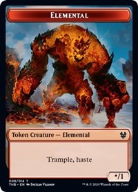 Elemental // Satyr Double-sided Token [Theros Beyond Death Tokens] | Cracking-Singles