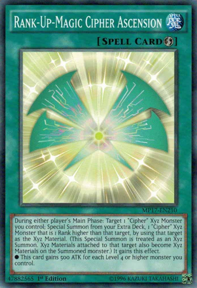 Rank-Up-Magic Cipher Ascension [MP17-EN210] Common | Cracking-Singles