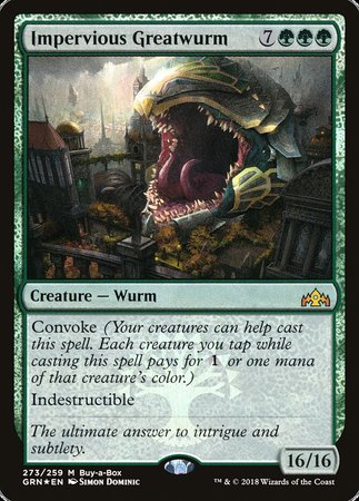 Impervious Greatwurm [Guilds of Ravnica] | Cracking-Singles