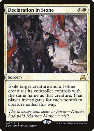 Declaration in Stone [Shadows over Innistrad] | Cracking-Singles