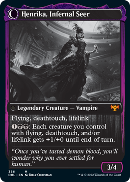 Henrika Domnathi // Henrika, Infernal Seer [Innistrad: Double Feature] | Cracking-Singles