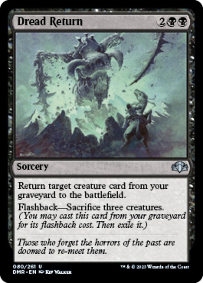 Dread Return [Dominaria Remastered] | Cracking-Singles