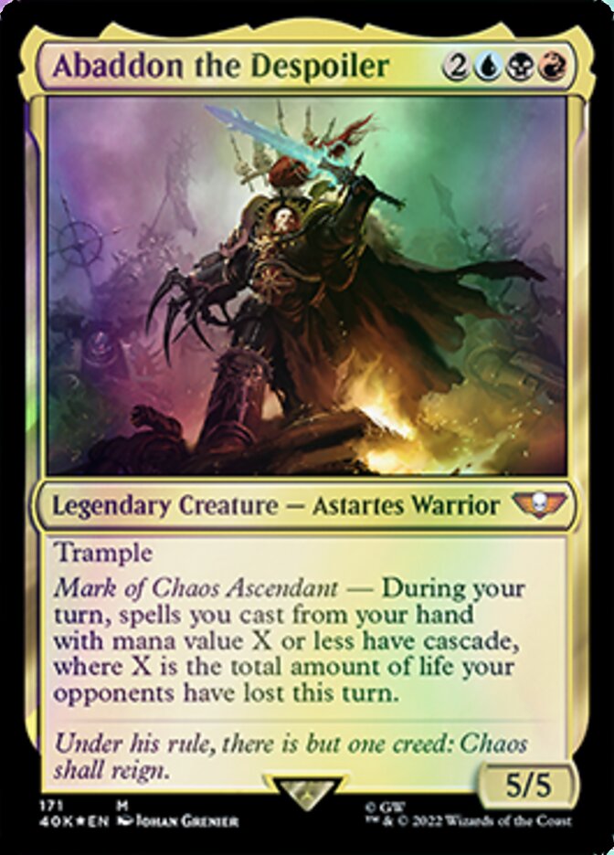 Abaddon the Despoiler [Universes Beyond: Warhammer 40,000] | Cracking-Singles