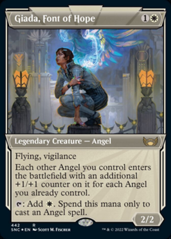 Giada, Font of Hope (Showcase Art Deco Foil Etched) [Streets of New Capenna] | Cracking-Singles