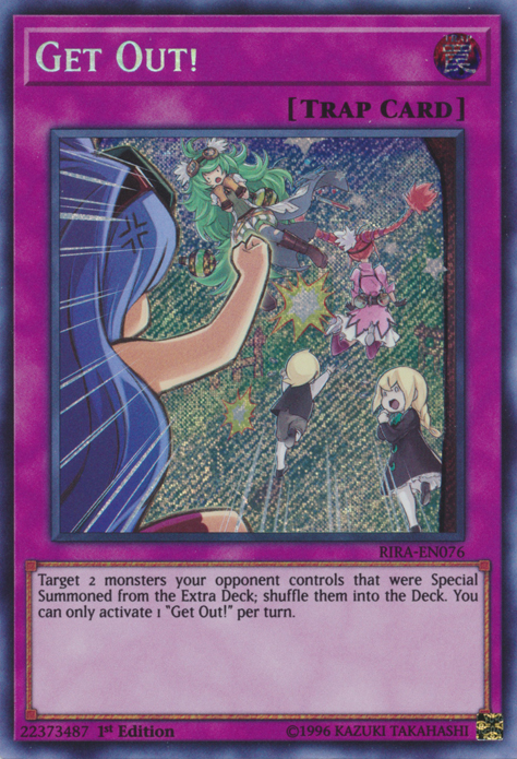 Get Out! [RIRA-EN076] Secret Rare | Cracking-Singles