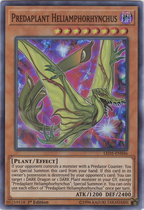 Predaplant Heliamphorhynchus [LED5-EN046] Super Rare | Cracking-Singles
