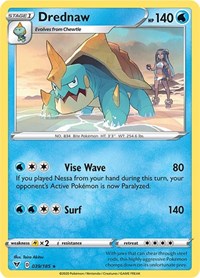 Drednaw (039/185) (Cracked Ice Holo) (Theme Deck Exclusive) [Sword & Shield: Vivid Voltage] | Cracking-Singles