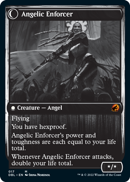Enduring Angel // Angelic Enforcer [Innistrad: Double Feature] | Cracking-Singles