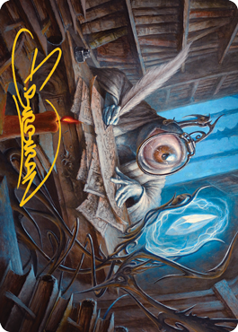 Unblinking Observer Art Card (Gold-Stamped Signature) [Innistrad: Midnight Hunt Art Series] | Cracking-Singles