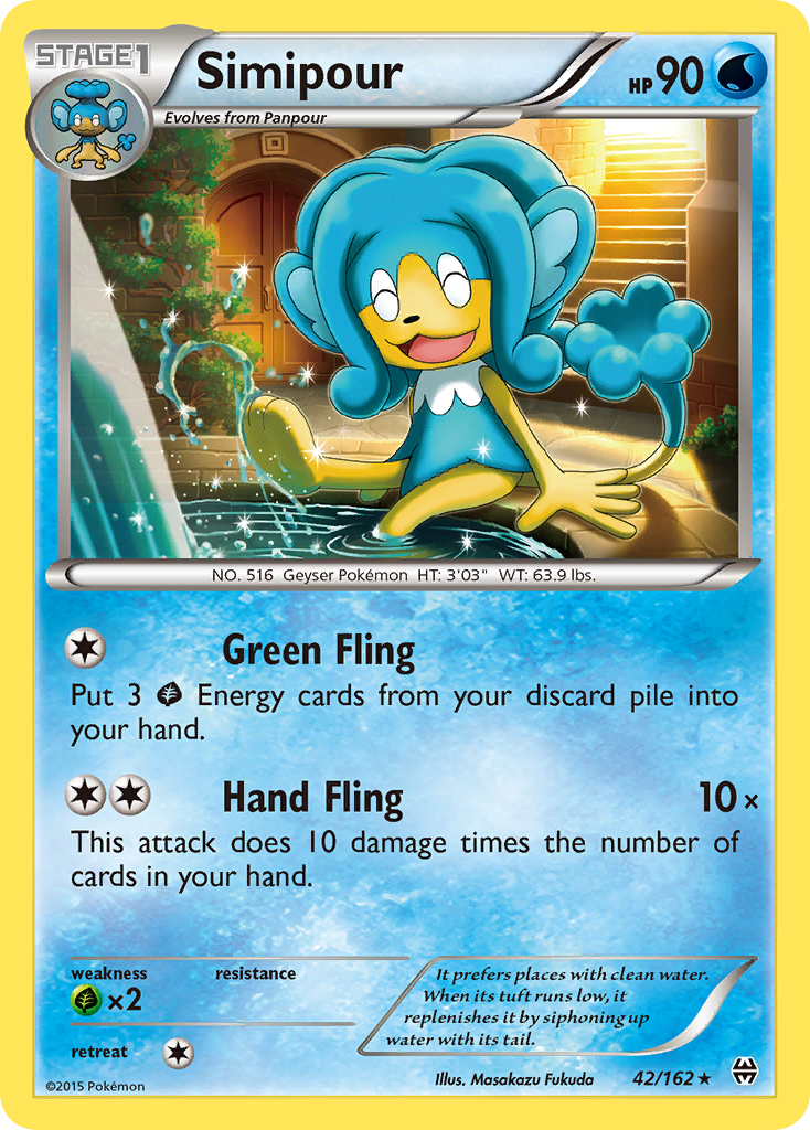 Simipour (42/162) [XY: BREAKthrough] | Cracking-Singles