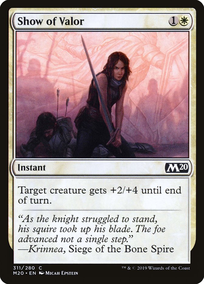 Show of Valor [Core Set 2020] | Cracking-Singles