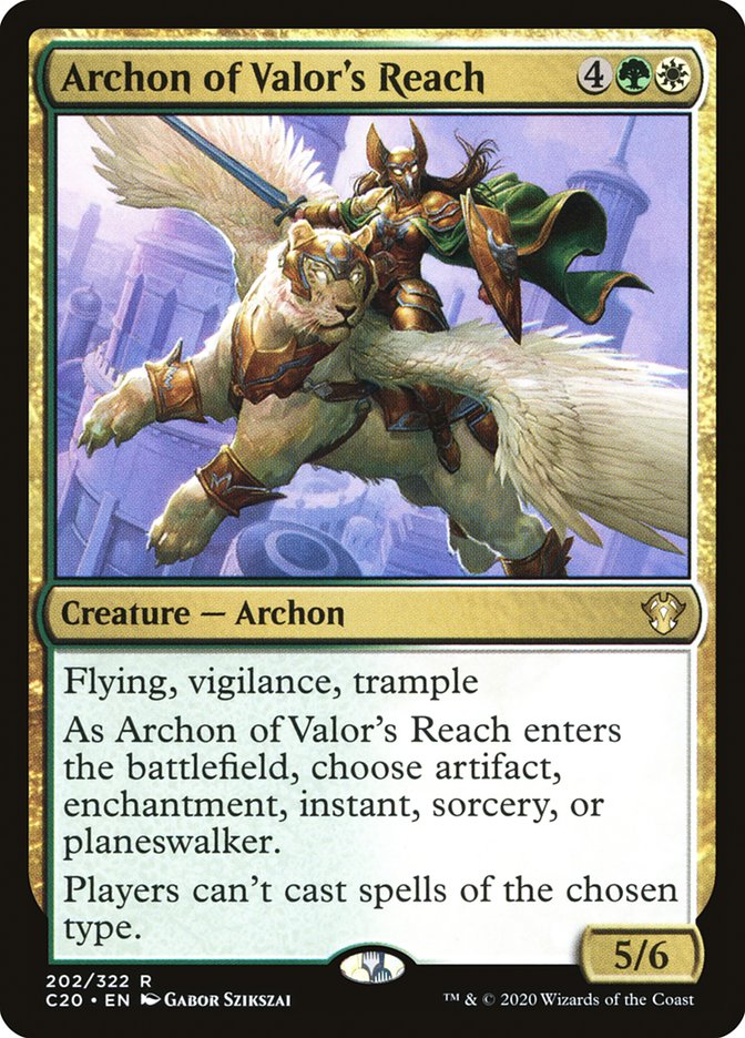 Archon of Valor's Reach [Commander 2020] | Cracking-Singles