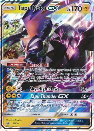 Tapu Koko GX (SM50) (Jumbo Card) [Sun & Moon: Black Star Promos] | Cracking-Singles