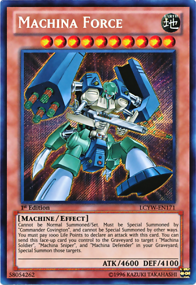 Machina Force [LCYW-EN171] Secret Rare | Cracking-Singles