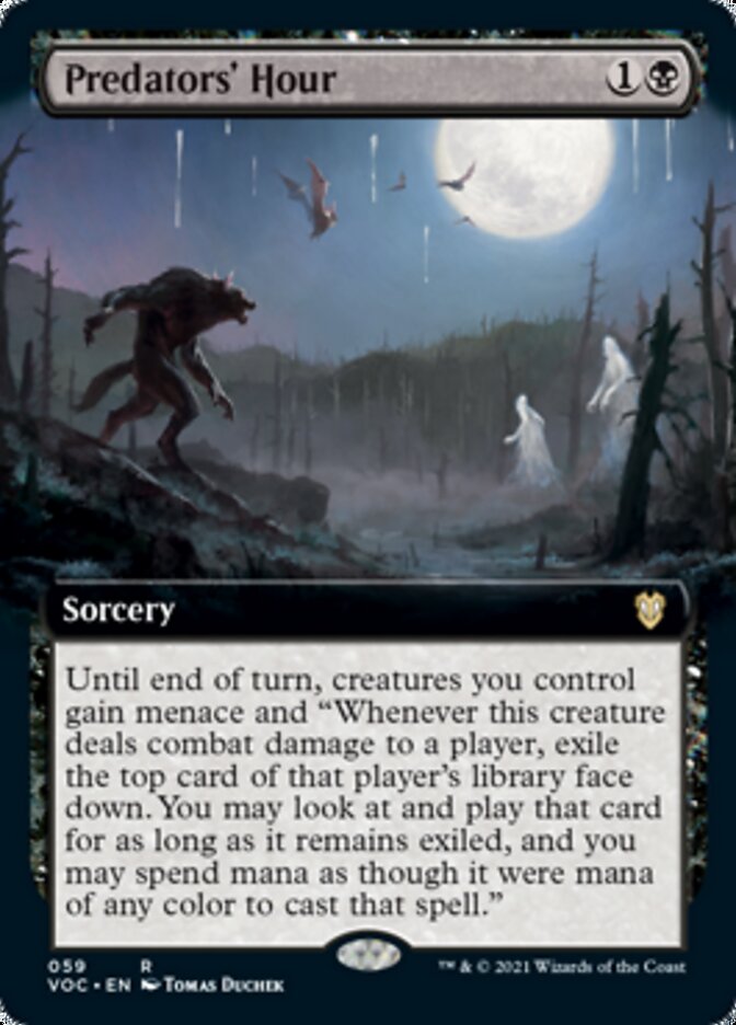 Predators' Hour (Extended) [Innistrad: Crimson Vow Commander] | Cracking-Singles