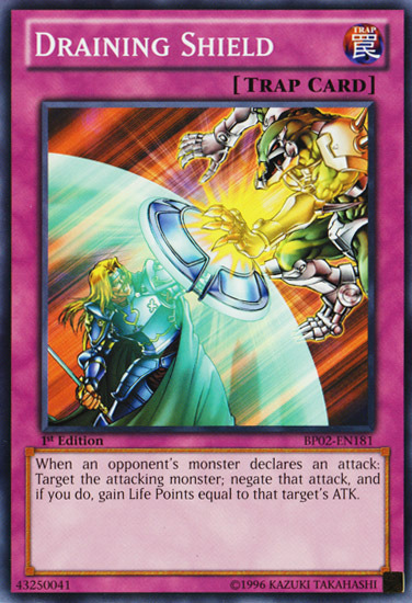 Draining Shield [BP02-EN181] Common | Cracking-Singles