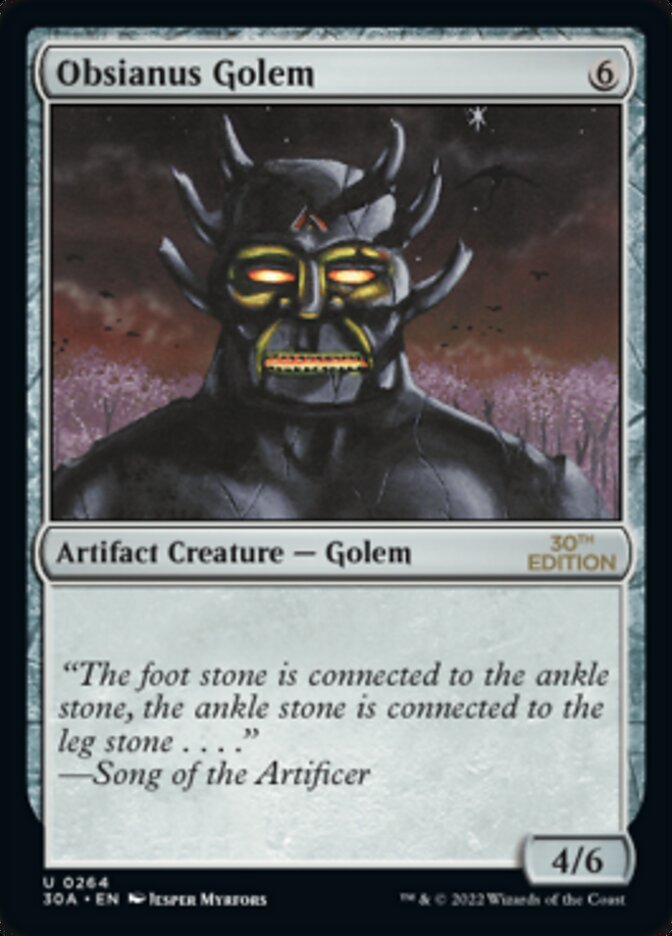 Obsianus Golem [30th Anniversary Edition] | Cracking-Singles