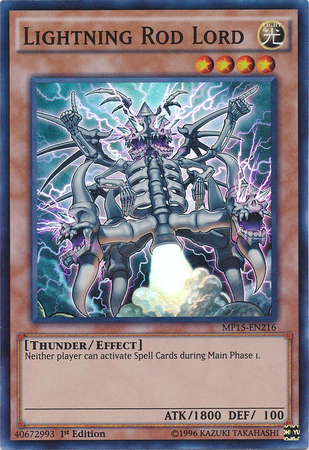 Lightning Rod Lord [MP15-EN216] Super Rare | Cracking-Singles
