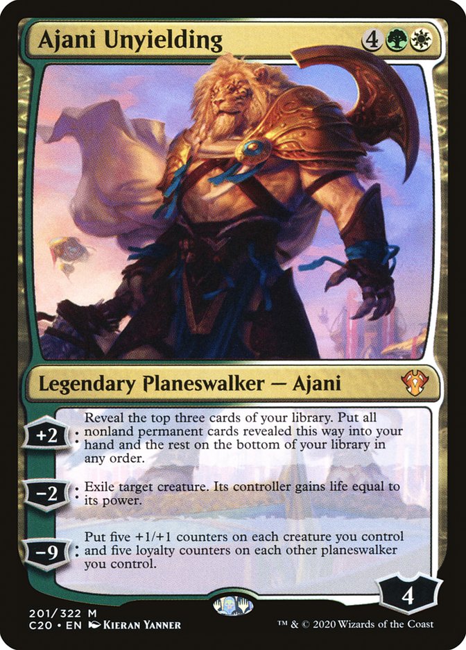 Ajani Unyielding [Commander 2020] | Cracking-Singles