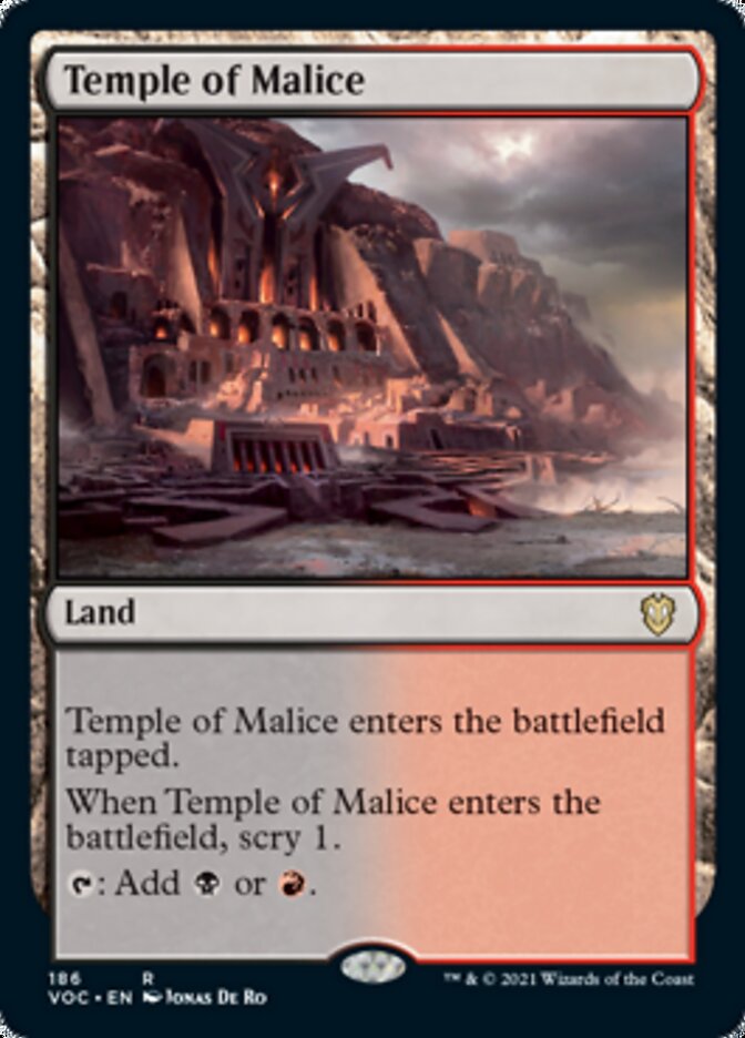 Temple of Malice [Innistrad: Crimson Vow Commander] | Cracking-Singles